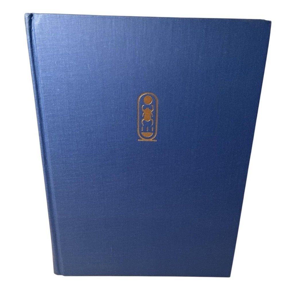 King Tut Coffee Table Book Pharaoh Tutankhamen 1st Edition Vintage Blue Egypt